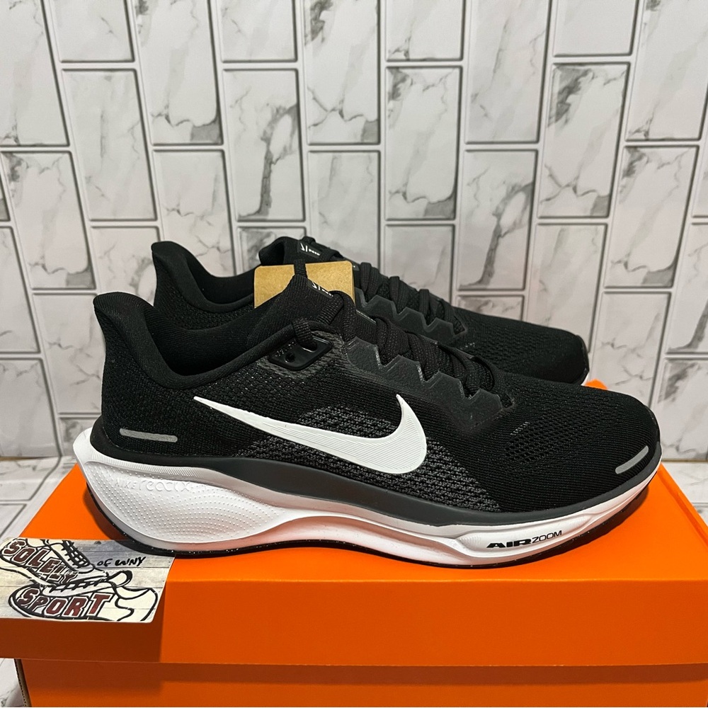 New Nike Air Zoom Pegasus 41 Black White Running Training Gym Workout Shoes Mens